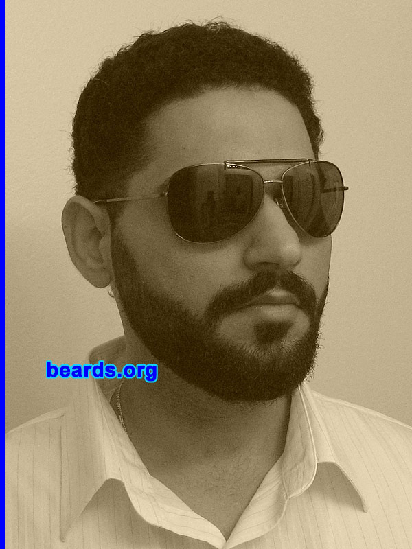 Mazad
Bearded since: 2007.  I am a dedicated, permanent beard grower.

Comments:
I grew my beard to look like my father!  I also grew my beard to show dedication towards something.   With a beard, I look better; brings out my ancient Persian origin!

How do I feel about my beard? Feel great. Will keep it for life. Seems like the only thing that I "control" in life!
Keywords: full_beard