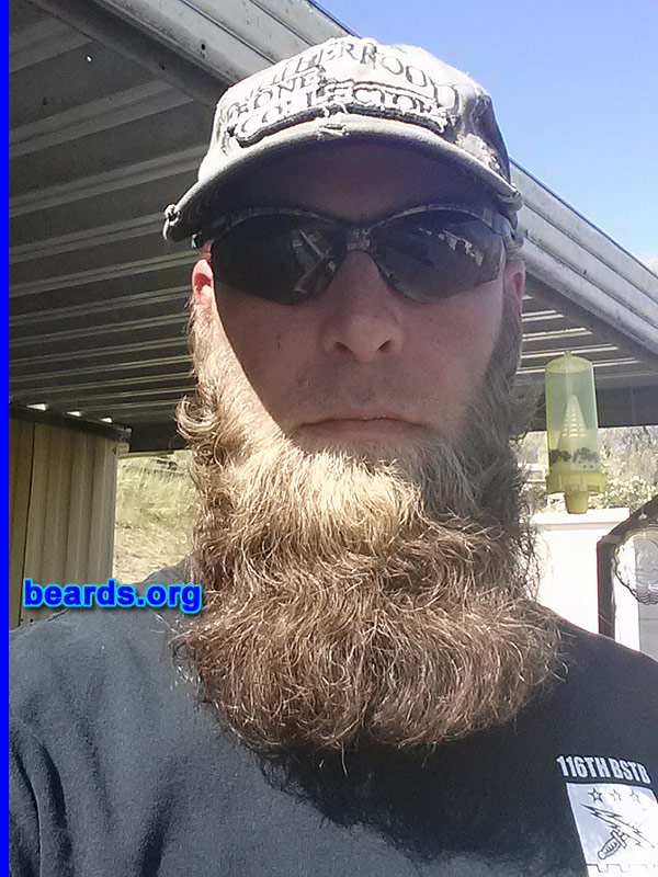 Shawn F.
Bearded since: 1993 off and on. I am a dedicated, permanent beard grower.

Comments:
Why did I grow my beard? My family could grow some really full, thick beards and did off and on my whole life.  So it just seemed natural.

How do I feel about my beard? Love it!
Keywords: chin_curtain