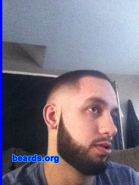 A.J.
Bearded since: 2010. I am an experimental beard grower.

Comments:
I grew my beard because I wanted a new look.

How do I feel about my beard? Feel good about it. Get compliments on it just about every day. 
Keywords: full_beard