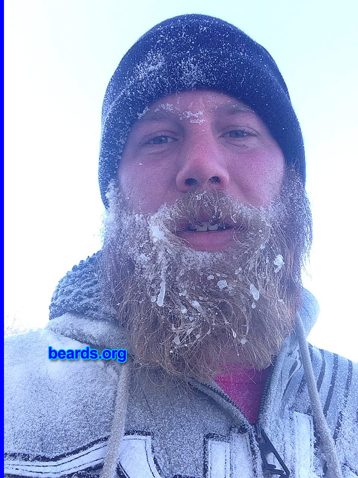 Brent Z.
Bearded since: 2013. I am a dedicated, permanent beard grower.

Comments:
Why did I grow my beard? I run obstacle course races and I want to get slot of mud in my beard.

How do I feel about my beard? I love it.
Keywords: full_beard