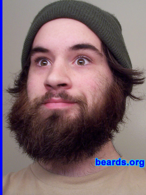 Chris Malmberg
Bearded since: 2002.  I am a dedicated, permanent beard grower.

Comments:
I grew my beard because I hate my face.

How do I feel about my beard?  It's okay. I kind of got the Viking beard. It's very straight.
Keywords: full_beard