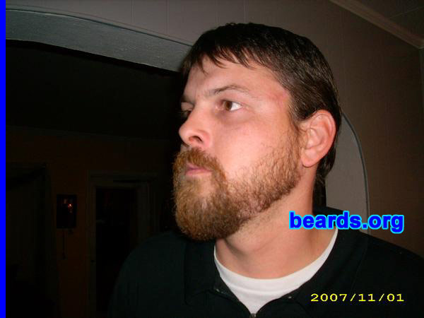 Chris South
Bearded since: 2007.  I am an experimental beard grower.

Comments:
I grew my beard for the most awesome of competitions ever...beardfest '07.  That's how I roll.

How do I feel about my beard?  I'm digging it. it's pretty much the most sweet looking beard ever.
Keywords: full_beard