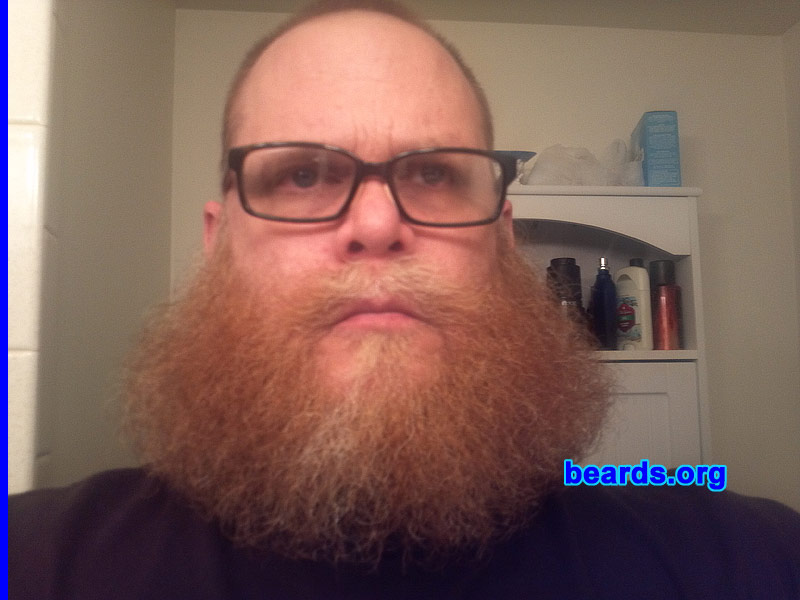 Charlie T.
Bearded since: 2011. I am a dedicated, permanent beard grower.

Comments:
I grew my beard because I always loved ZZ Top's beards.

How do I feel about my beard? Now that I have a job where I don't have to shave, it's awesome. 
Keywords: full_beard