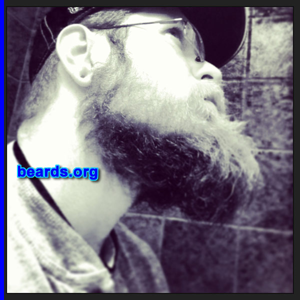 Eric R.
Bearded since: 2002. I am a dedicated, permanent beard grower.

Comments:
Why did I grow my beard?
I think I look better with a beard.
NHL playoffs.
My soon-to-be wife loves it.

How do I feel about my beard? Wish it were fuller.
Keywords: full_beard
