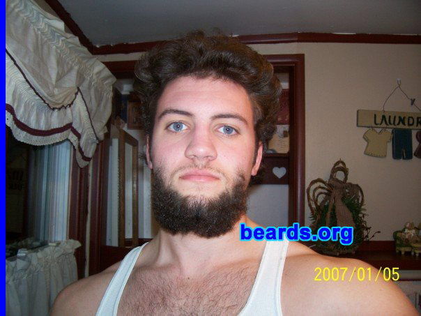 Jeremy B.
Bearded since: 2005.  I am a dedicated, permanent beard grower.

Comments:
My dad has had a beard since I can remember. I always wanted one of my own. My senior year of high school, I grew a pretty thick chin strap and ever since then, as it been getting fuller, I've probably had over twenty different styles and I keep coming up with more just for fun.

How do I feel about my beard?  I love growing beards, with every new style bringing a new part of my personality out.
Keywords: full_beard