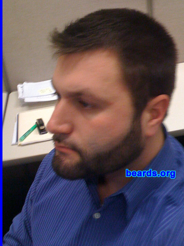 Josh Z.
Bearded since: 1999.  I am a dedicated, permanent beard grower.

Comments:
I grew my beard to escape from the confines of the capitalist dogma that we spend every moment of our waking life trying to shed. 

How do I feel about my beard? I feel that it defines me.
Keywords: full_beard