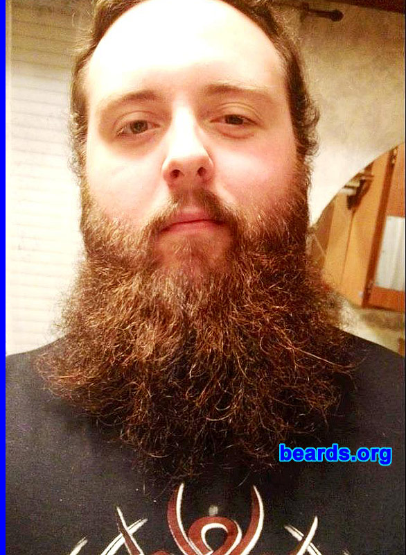 Josh K.
Bearded since: 2011. I am a dedicated, permanent beard grower.

Comments:
I've always had a strong appreciation for a glorious beard. I began growing a beard at the age of sixteen (even had a few pictures up on this site back then), but always ended up shaving it for a design. However last year, I felt the inspiration and made the commitment to grow a full-on, untouched, glorious beard. As of the end of this month (April, 2012) it will be nine months since I've cut it. I'm very proud of it, and have no intentions of turning back. I'm also very proud to be a part of this elite gathering of men who understand the beauty in facial hair.


How do I feel about my beard? I feel very confident in my beard. I feel it brings out my personality. The timing was right when I began growing it out this last time; it' s thick, long, and goes well with my long hair. Overall, I'm very happy and I don't expect to see myself without it any time soon!
Keywords: full_beard