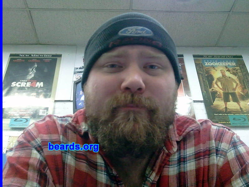 Jed
Bearded since: 2001. I am a dedicated, permanent beard grower.

Comments:
I grew my beard because I feel as though I look better with a beard.

How do I feel about my beard? Wish it would grow in one direction.  Otherwise I like it.
Keywords: full_beard