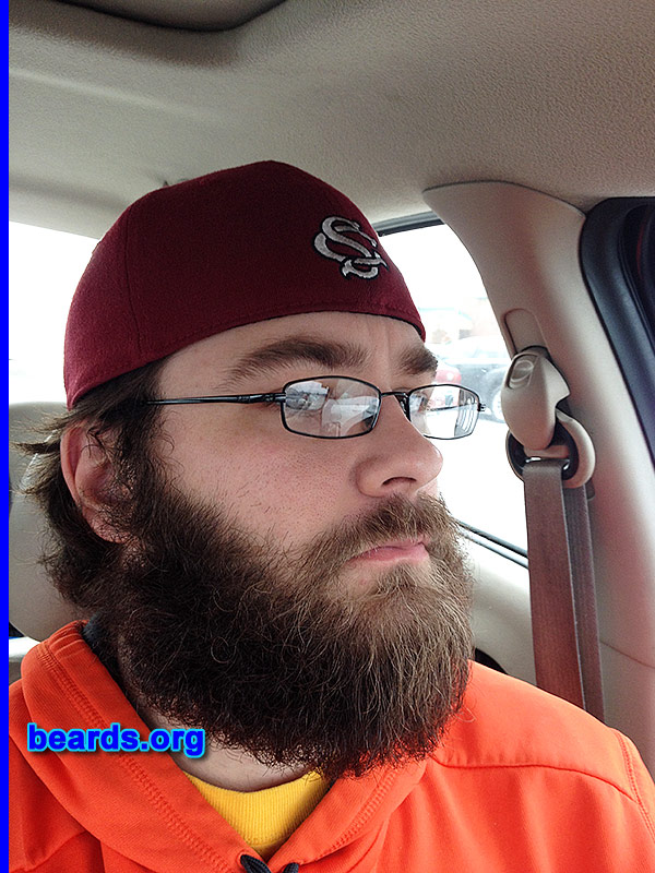 Jason
Bearded since: 2013. I am an experimental beard grower.

Comments:
Why did I grow my beard? To see how big I can get it.

How do I feel about my beard? Love it.
Keywords: full_beard
