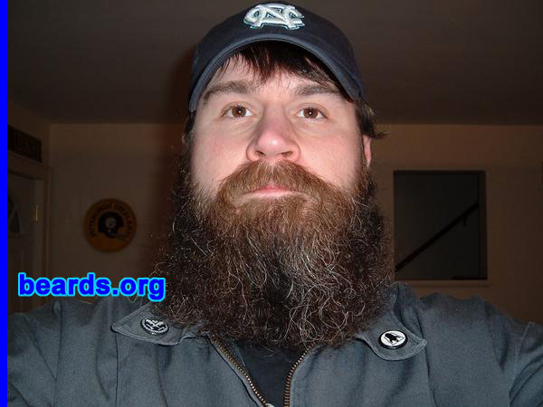 Matt
Bearded since: 2001.  I am a dedicated, permanent beard grower.

Comments:
I grew my beard because my wife didn't think I could go a year without shaving.

How do I feel about my beard? Greatest thing ever.
Keywords: full_beard