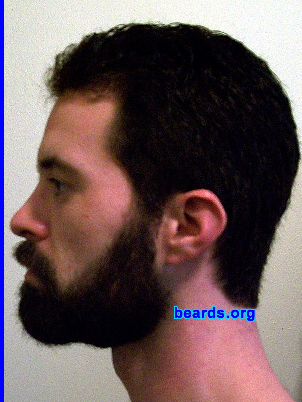 Mark R.
Bearded since: 1997. I am a dedicated, permanent beard grower.

Comments:
I had three reasons for growing a beard. First, I originally I grew it to look older so I could buy alcoholic beverages. Second, I was tired of having my face break out from shaving. Third, I had been shaving since I was twelve and was sick of doing it.

How do I feel about my beard? I love it! You'll never see me with less than a mustache and goatee combo. 
Keywords: full_beard