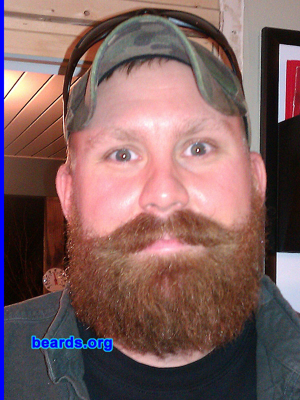 Matt
Bearded since: 2010. I am an experimental beard grower.

Comments:
I grew my beard because it just seemed like the right thing to do.

How do I feel about my beard? I love my beard and hope to have many wonderful years with it.
Keywords: full_beard
