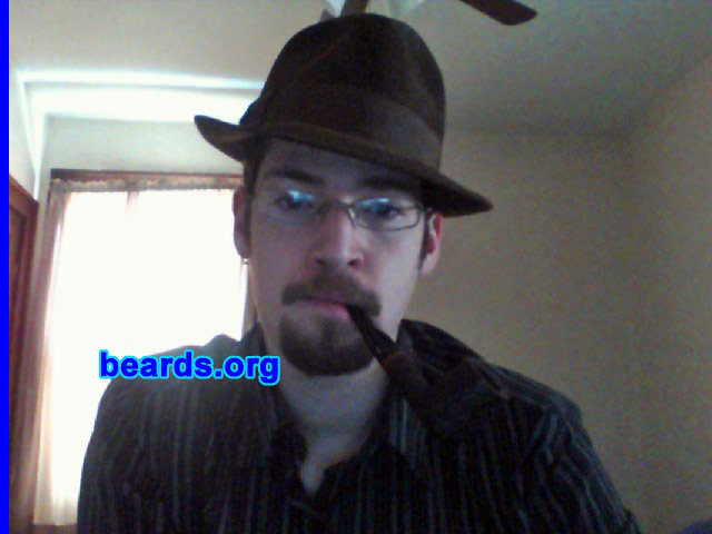 Paul
Bearded since: 2009. I am a dedicated, permanent beard grower.

Comments:
I grew my beard because I have always liked beards. Most of my male role models as I was growing up had beards, and I guess I associate beards with maturity, wisdom, and good character. Plus I just think they look really good.
 
How do I feel about my beard? I love it. I wish I could grow a better full beard. But for the time being I am pretty happy with my goatee. Also, my girlfriend loves it, which makes it even better.
Keywords: goatee_mustache