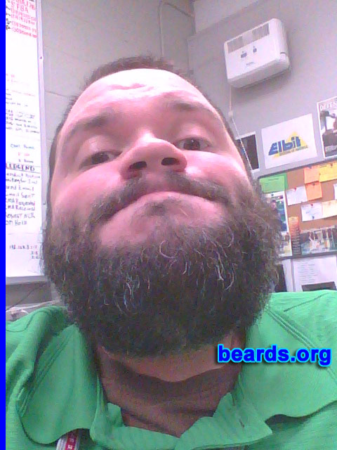 Paul S.
Bearded since: 2012. I am an occasional or seasonal beard grower.

Comments:
Why did I grow my beard? I grew it for the winter. Also I was going on a missions trip to Guatemala in February 2013 and wanted the kids to see it.  Also, I grew my beard because Jesus had a beard. :-)}

How do I feel about my beard?  I really like it.  It makes me feel very manly. I recently trimmed it down to a goatee, but missed having it. So now I'm growing it back from now through winter, hoping it will be majestic by Christmas time. Also, my wife says she likes it.  Not too many wives say that about beards.  So it encourages me to keep growing.
Keywords: full_beard