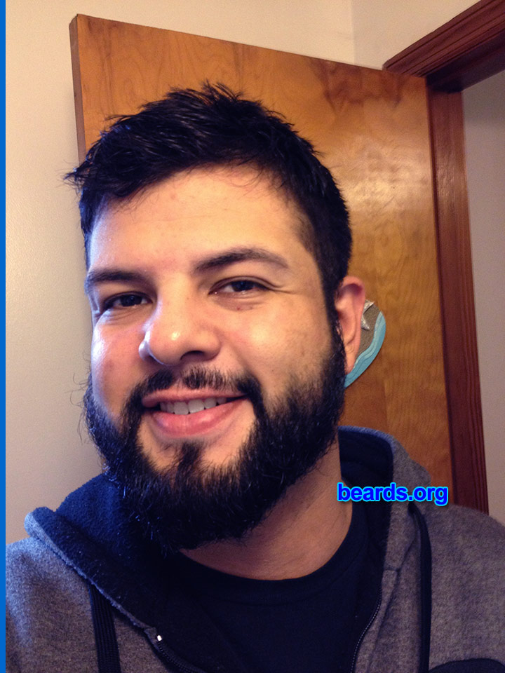 Ramses
Bearded since: 2013. I am an experimental beard grower.

Comments:
Why did I grow my beard? To see how awesome I can get it.

How do I feel about my beard? I love my beard. Family loves, too.  My son gets upset if I shave.
Keywords: full_beard