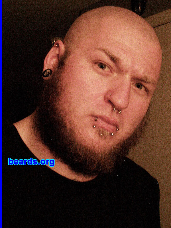 Varg V.
Bearded since: 2004. I am a dedicated, permanent beard grower.

Comments:
I grew my beard because it gives me that masculine look. It suits my look and image very well. Women love it. I've never had a problem getting women, but when I started to grow my curtain beard the compliments became more and more. Usually the first thing a woman says now is, "I like your beard!" Before I grew it out, I never thought women liked beards so much. I guess it depends on how you grow it out and take care of it.

How do I feel about my beard? It's the final part of my style. It makes me complete!
Keywords: chin_curtain