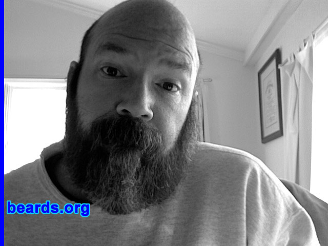 Wendell
Bearded since: 2005.  I am a dedicated, permanent beard grower.

Comments:
I grew my beard because I hated shaving, looked too much like a bald lawyer/accountant type without it. 

How do I feel about my beard?  Great! It wasn't this thick even in my twenties. Be yourself! Grow a beard.
Keywords: full_beard