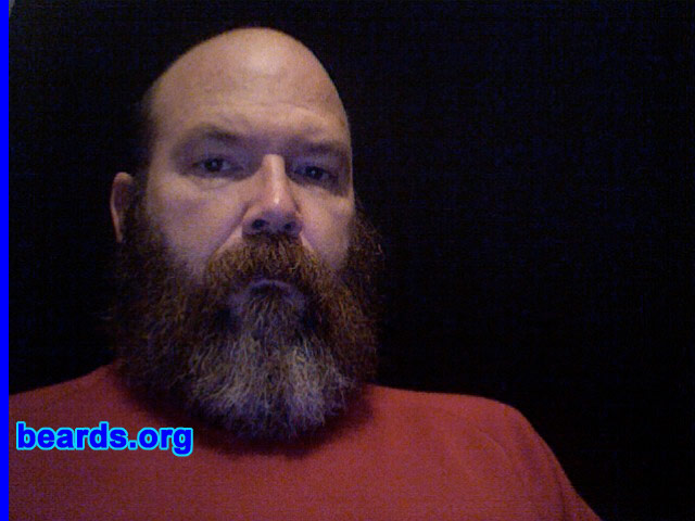 Wendell
Bearded since: 2005.  I am a dedicated, permanent beard grower.

Comments:
I grew my beard because I hated shaving, looked too much like a bald lawyer/accountant type without it. 

How do I feel about my beard?  Great! It wasn't this thick even in my twenties. Be yourself! Grow a beard.
Keywords: full_beard