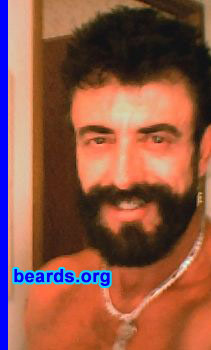 Alan
Bearded since: 1984.  I am a dedicated, permanent beard grower.

Comments:
As an artist; many of my fellow artists and friends had beards and mustaches...so I felt comfortable to grow facial hair...even when it wasn't popular.

How do I feel about my beard?  I like the feel of it; the shape; and the contours it adds to my face...also the intensity of my persona.
Keywords: full_beard