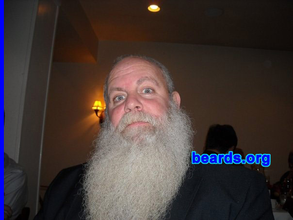 Charlie S.
Bearded since: 1979. I am a dedicated, permanent beard grower.

Comments:
I grew my beard because I was never a fan of shaving...stopped the day I got married.

How do I feel about my beard? It's an attention getter and a great conversation piece...
Keywords: full_beard