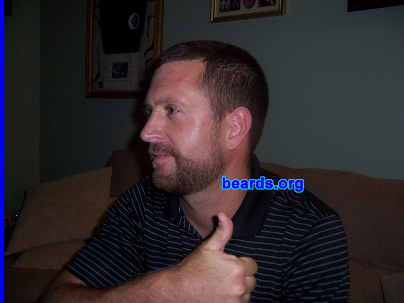 Adam S.
Bearded occasionally since 1994.  I am an occasional or seasonal beard grower.

Comments:
I grew my beard because I had a couple of weeks off of work. I'm in the U.S. Air Force.

How do I feel about my beard?  I loved it.  But it had to go when I went back to work. I grow it every chance I get.
Keywords: full_beard