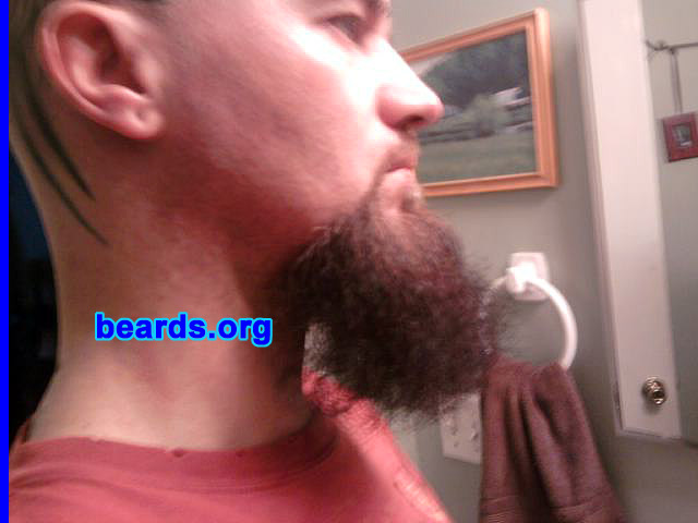 David P.
Bearded since: 2009.  I am an experimental beard grower.

Comments:
I grew my beard because I think I look better with one.

How do I feel about my beard? I like it most of the time.
Keywords: goatee_mustache