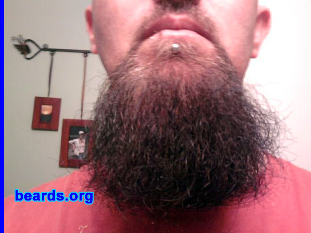 David P.
Bearded since: 2009.  I am an experimental beard grower.

Comments:
I grew my beard because I think I look better with one.

How do I feel about my beard? I like it most of the time.
Keywords: goatee_mustache