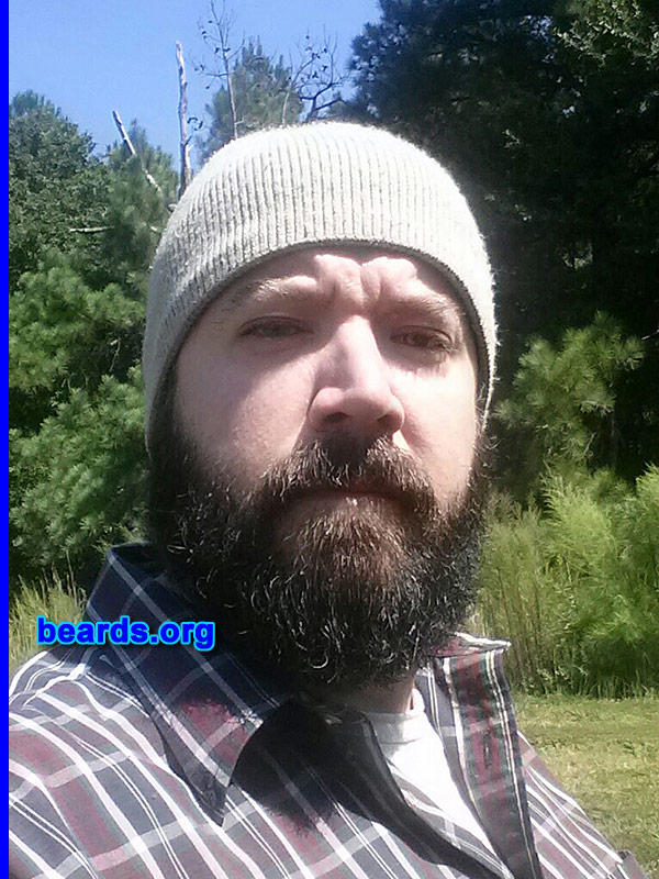 Derek B.
Bearded since: June 2013. I am a dedicated, permanent beard grower.

Comments:
Why did I grow my beard? The new up rising of beard popularity!
Decided to start growing it to find out my beard's terminal length.

How do I feel about my beard? I'm digging my beard!
Keywords: full_beard