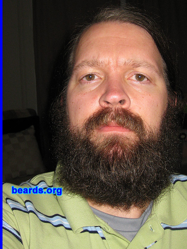 Gortex
Bearded since: 2002.  I am a dedicated, permanent beard grower.

Comments:
I grew a goatee for a play back in 2002 and it progressed from there.

How do I feel about my beard?  I feel it could be a bit fuller in the cheek area and I am having a bit of a dry skin issue at my chin, under my bottom lip, and my "Murphy area" (under my nose).   I have found that virgin coconut oil helps with the dry skin if applied two to three times a week and it softens the beard nicely -- enough to allow my newborn girl to grasp, but not a firm GI-JOE Kung-Fu grip. I have received many compliments from friends and random fellow beardsmen.
Keywords: full_beard