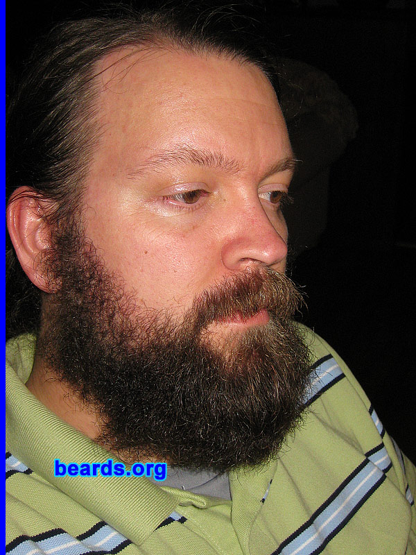 Gortex
Bearded since: 2002.  I am a dedicated, permanent beard grower.

Comments:
I grew a goatee for a play back in 2002 and it progressed from there.

How do I feel about my beard?  I feel it could be a bit fuller in the cheek area and I am having a bit of a dry skin issue at my chin, under my bottom lip, and my "Murphy area" (under my nose).   I have found that virgin coconut oil helps with the dry skin if applied two to three times a week and it softens the beard nicely -- enough to allow my newborn girl to grasp, but not a firm GI-JOE Kung-Fu grip. I have received many compliments from friends and random fellow beardsmen.
Keywords: full_beard