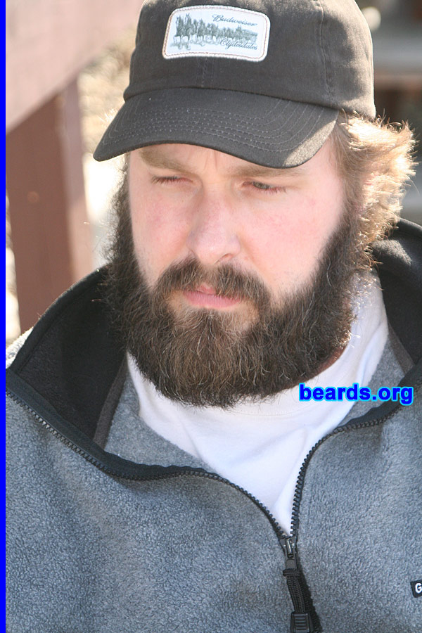 Jay M.
Bearded since: 2003.  I am a dedicated, permanent beard grower.

Comments:
I grew my beard because it is easy. I feel naked without it. It tends to scare people away from me. Folks that are not scared by beards are salt of the earth, I tell you. I guess my beard is a litmus test for how people view people. If they can be a friend of the beard, they can be a friend of mine.

How do I feel about my beard?  I luv it. It keeps me cool.  It keeps me warm. It keeps crumbs from hitting the floor. It gives me a sense of confidence. It keeps my face from overexposure to the sun so that I keep my baby soft skin pristine. I could go on but I am afraid I will cause beard envy.
Keywords: full_beard