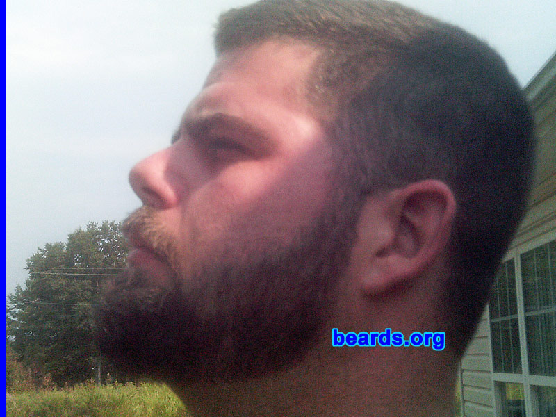 Jason W.
Bearded since: 2011. I am a dedicated, permanent beard grower.

Comments:
I just finished en years of military service and now it is time for me to grow the epic beard.

How do I feel about my beard? I feel fantastic.  I can hardly wait for it to get longer and more full.
Keywords: full_beard