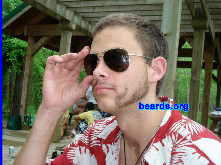Mac
Bearded since: 2009.  I am an experimental beard grower.

Comments:
How do I feel about my beard? Pretty good.
Keywords: mutton_chops