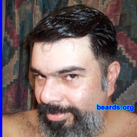Markos D.
Bearded since: 2009. I am a dedicated, permanent beard grower.

Comments:
I grew my beard because I really like the look of it on me and the feel of it too.

How do I feel about my beard? I love it a lot.
Keywords: goatee_mustache
