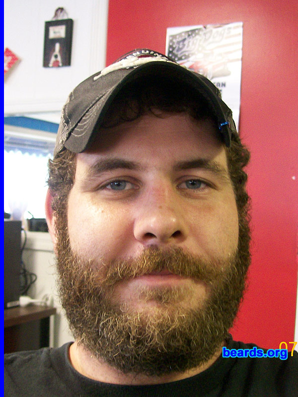 Ryan A.
Bearded since: 2008.  I am an experimental beard grower.

Comments:
I grew my beard because of Retired Navy Syndrome!

How do I feel about my beard?  I get a trip out of growing it.  I'm still not used to seeing myself bearded in the mirror!
Keywords: full_beard