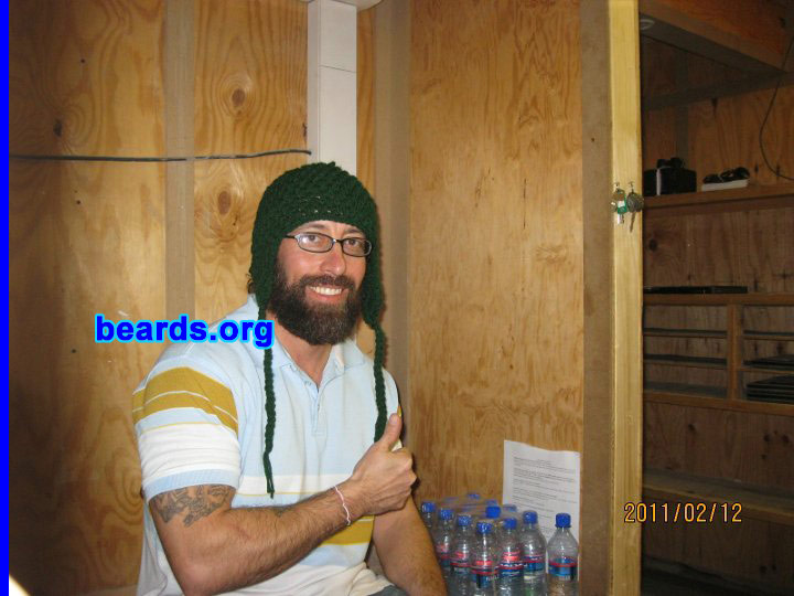 Robert R.
Bearded since: 2010. I am a dedicated, permanent beard grower.

Comments:
I grew my beard because I had to shave everyday while I was in the Army (just retired after twenty years). Plus, my wife says it makes me look "burly", because it suits me when I'm riding my chopper, and because I finally can.

How do I feel about my beard? I love it...it's MINE! =)
Keywords: full_beard