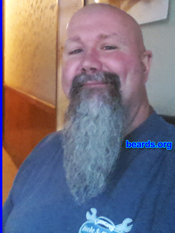 Steve E.
Bearded since: 2012. I am a dedicated, permanent beard grower.

Comments:
Why did I grow my beard? Started as an experiment.

How do I feel about my beard? I think it's awesome.
Keywords: goatee_mustache