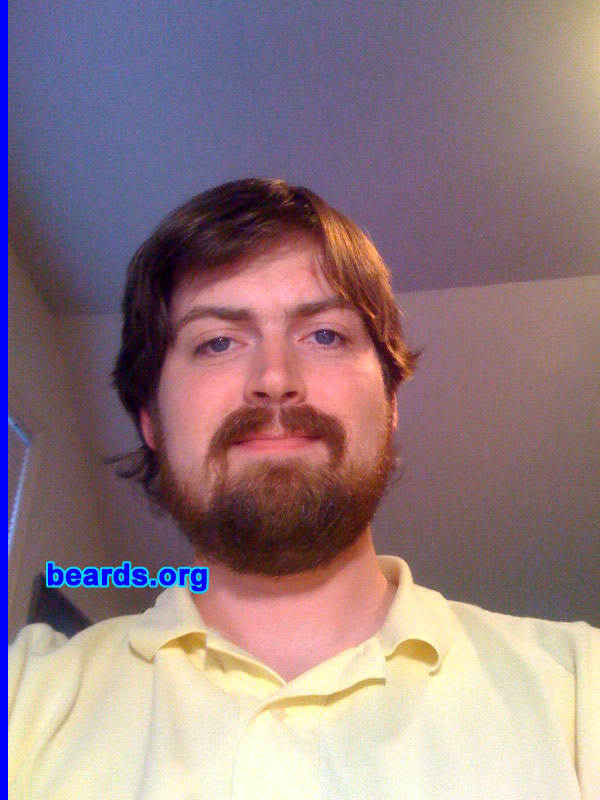 Adam S.
Bearded since: 2005.  I am a dedicated, permanent beard grower.

Comments:
I got the idea after not shaving for about a week. I had been out camping with some friends and we couldn't shave. When we got back, I had some decent stubble and thought "what the heck" and let it grow out from there.

How do I feel about my beard?  I love it. It helps me stand out in the crowd and it makes me feel more unique (given our society "outlook" on beards seems to be negative).
Keywords: full_beard