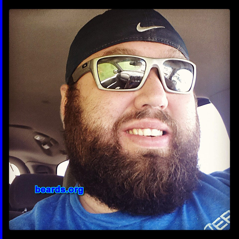 Adam C.
Bearded since: 2011. I am a dedicated, permanent beard grower.

Comments:
Why did I grow my beard? Because I'm a man.
Keywords: full_beard