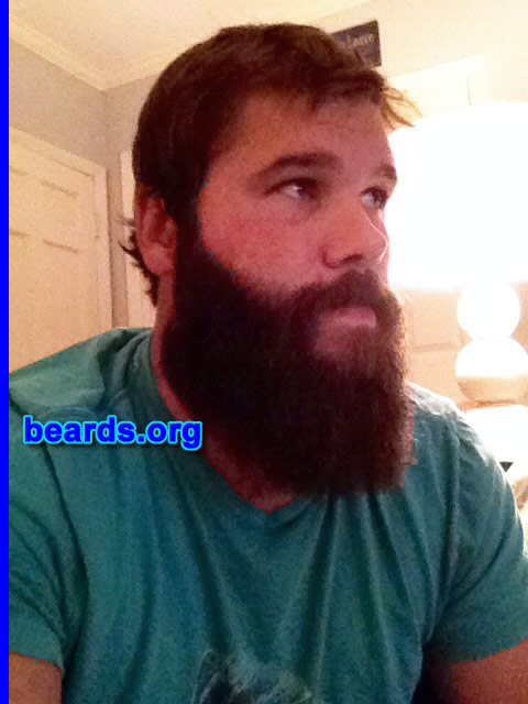 Brendon L.
Bearded since: 2000. I am a dedicated, permanent beard grower.

Comments:
Why did I grow my beard? It's me. Had a beard or goatee since I could grow at age sixteen. Feel naked without facial hair.

How do I feel about my beard? Compliments daily make me feel I have a deserving beard.
Keywords: full_beard