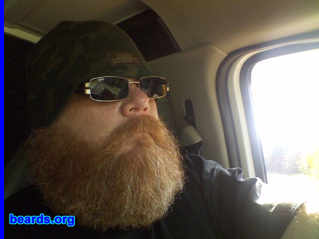 Clint C.
Bearded since: 2013. I am a dedicated, permanent beard grower.

Comments:
Why did I grow my beard? It keeps my face warm.

How do I feel about my beard? Never going to shave again.
Keywords: full_beard