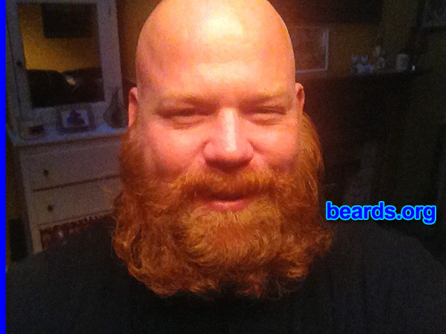 Curtis
Bearded since: 2013. I am an experimental beard grower.

Comments:
Why did I grow my beard? I stopped shaving.

How do I feel about my beard? Starting to feel good about my beard.
Keywords: full_beard