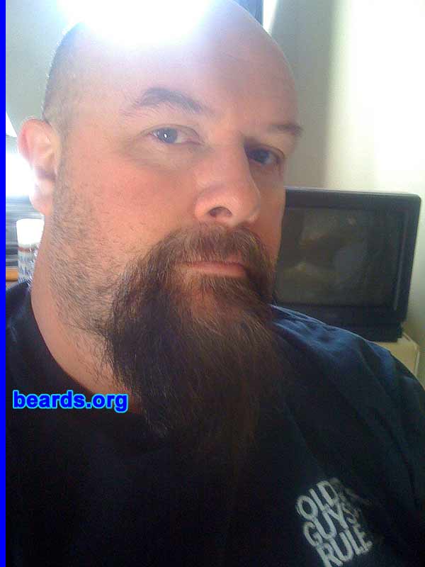 Dave H.
Bearded since: 1993. I am a dedicated, permanent beard grower.

Comments:
I've had a beard of short goatee since the early '90s. I began growing out my goat and experimenting with longer looks in 2008. I decided to let it grow really long in 2010.

How do I feel about my beard? I enjoy the outward masculine expression that it brings of how I feel inside.
Keywords: goatee_mustache
