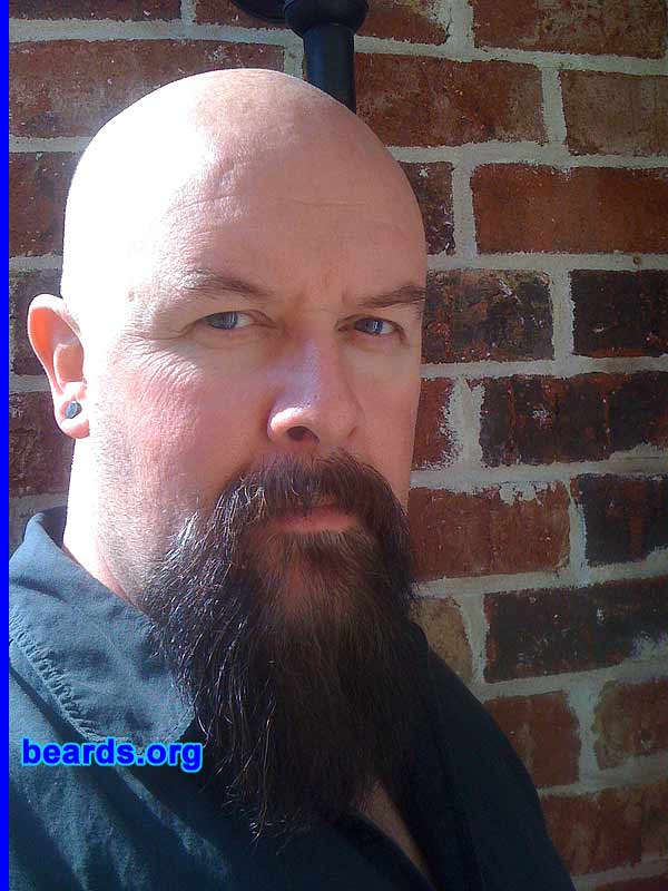 Dave H.
Bearded since: 1993. I am a dedicated, permanent beard grower.

Comments:
I've had a beard of short goatee since the early '90s. I began growing out my goat and experimenting with longer looks in 2008. I decided to let it grow really long in 2010.

How do I feel about my beard? I enjoy the outward masculine expression that it brings of how I feel inside.
Keywords: goatee_mustache