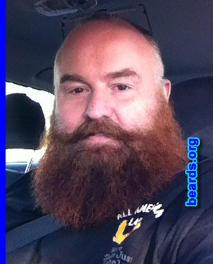Damon
Bearded since: 1990. I am a dedicated, permanent beard grower.

Comments:
Why did I grow my beard? I always hated shaving and my big brother had been sporting a beard for many years.

How do I feel about my beard?  I absolutely love my beard. In the times I've had to occasionally be clean shaven, I feel like I'm missing a body part.
Keywords: full_beard