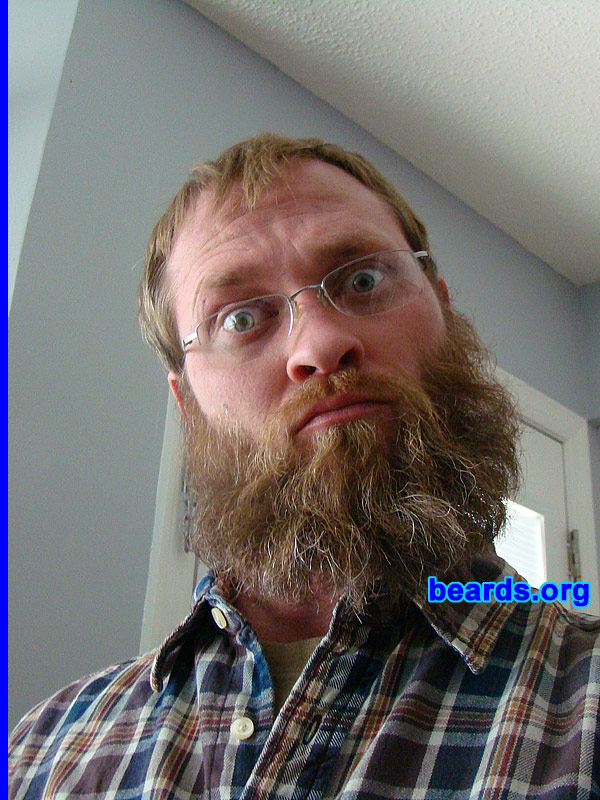 Gabriel
Bearded since: 1996 on and off. I am an occasional or seasonal beard grower.

Comments:
Why did I grow my beard? I am a man and I can.  It's my face. Why not?  I grew my beard primarily because I despise shaving. I've kept at least a Van Dyke for more than a decade, with the full beard making an appearance in colder months.

How do I feel about my beard?  I dig it. It's my "facial parka" for the winter. It has no equal in protecting the face during winter months.  It helps one when thinking (the stroking of that carpet upon my face).  So it is very helpful. I quite enjoy it.
Keywords: full_beard