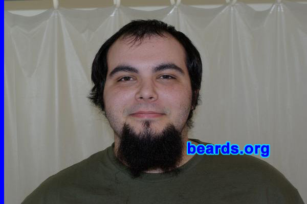 Jonathan
Bearded since:  2007.  I am an occasional or seasonal beard grower.

Comments:
I grew my beard because I had a truck-driving job with no one to tell me to shave. Plus, I love beards.

How do I feel about my beard?  I don't look like me without it.
Keywords: goatee_only