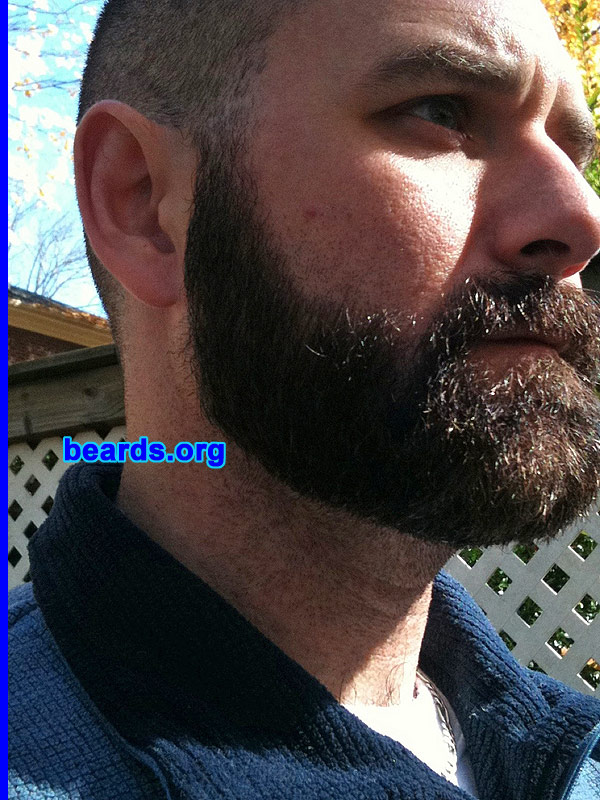 Jim
Bearded since: 1998.  I am an experimental beard grower.

Comments:
Had a goatee and wanted to try a beard for a change.

How do I feel about my beard? Love the beard. Trying to grow it out to see how I like it.
Keywords: full_beard