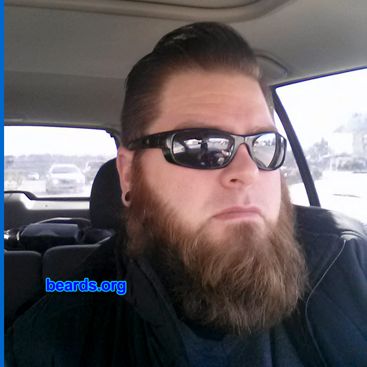 Jason
Bearded since: 2011. I am a dedicated, permanent beard grower.

Comments:
Why did I grow my beard?  Because I'm a man, you just have to.

How do I feel about my beard? Love it.  Plus all the attention from the ladies isn't bad, either.
Keywords: chin_curtain