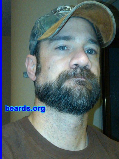 Keith
Bearded since: 1995. I am a dedicated, permanent beard grower.

Comments:
I grew my beard because I love the look and feel. I constantly change it up, shave it than regrow it. Wanting to go full face unshaven but seem to lack the bal... courage to go all the way so far.

How do I feel about my beard? I wish it were denser, thicker, and fuller but am happy enough with it. 
Keywords: goatee_mustache